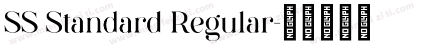 SS Standard Regular字体转换